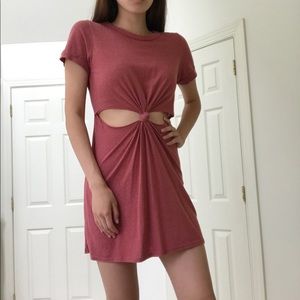 Urban Outfitters Knot-Front T-Shirt Dress